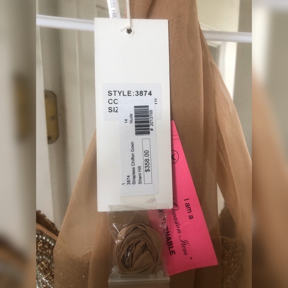 Sherri Hill Style 3874 Nude Prom/Formal Dress 14 - Picture 3 of 7